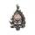 Gemstone Crystal 12 mm Silver Skull Stone Pendant 50x30 mm Pendants squelettes en pierre naturelle pour la fabrication de bijoux de bricolage