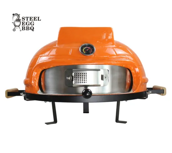 SEB Kamado Best Home Portable  Pizza Oven Fast & Easy To Light Black Red  Baking Oven Wooden Burning