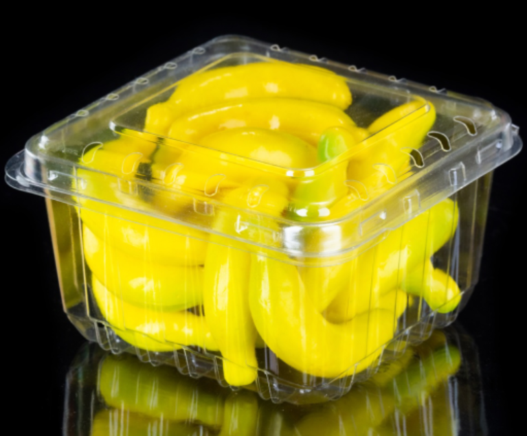 Disposable Plastic Fruit Packaging Box With Lid