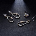 GEM'S BALLET 925 Sterling Silver Handmade Twist Pendant Necklace for Women Natural Topaz Peridot Amethyst Pendant Fine Jewelry