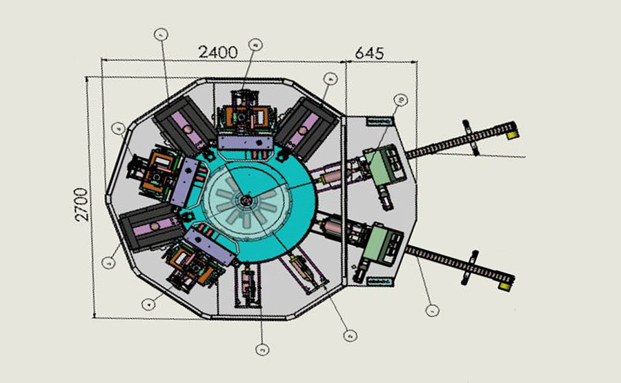 CNC automatic screen printing machine design