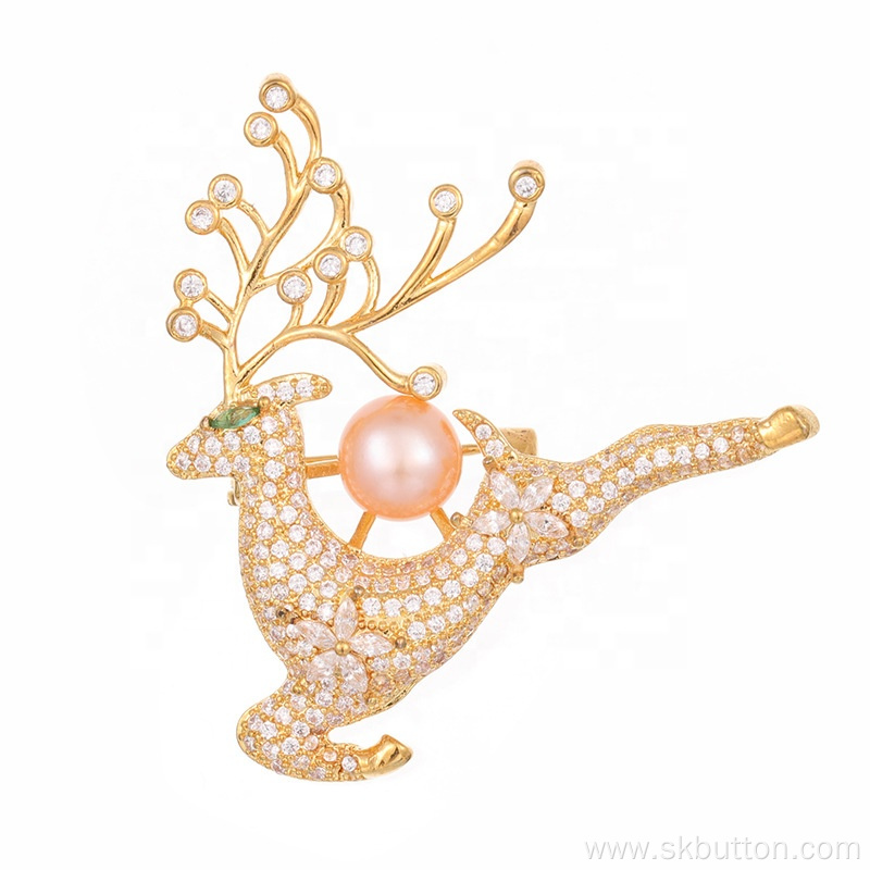 Christmas gift elk brooches women brooches