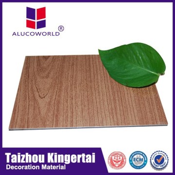 Alucoworld innovation designs wood grain interior and exterior aluminium wall cladding