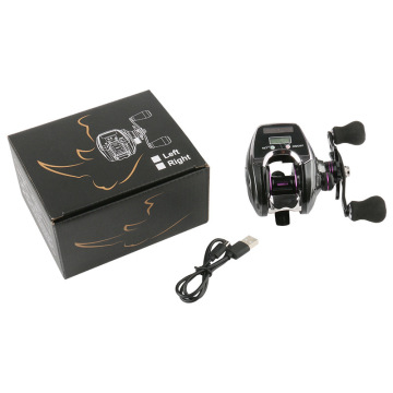 Solar Digital Display Electric Casting Fishing Reel with Magnetic Brake - Factory Price