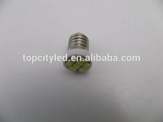 TOPCITY Wholesale 6000K White 6V E10 LED Bulbs 8SMD 3020 CLASSIC CAR MOTORCYCLE SCOOTER LED BULB GLB987 SHORT