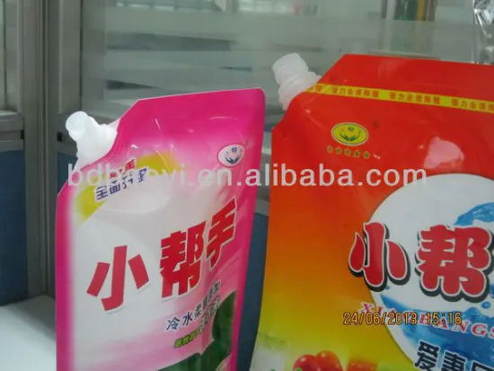 Liquid Detergent Pouch Stand Up Spout Pouch
