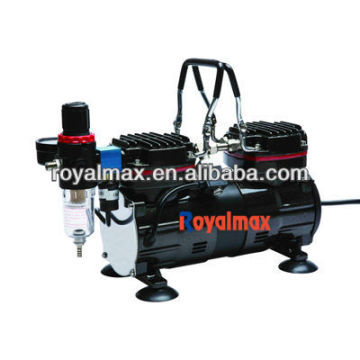 TC-90 Royal max mini air compressor hobby.art.nail.double cylinder,oiless