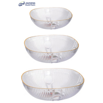 Ecofriendly PET Transparent Plastic Fruit Tray Salad Bowl