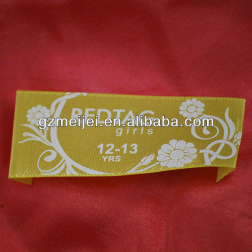 screen printed ribbon clothing labels