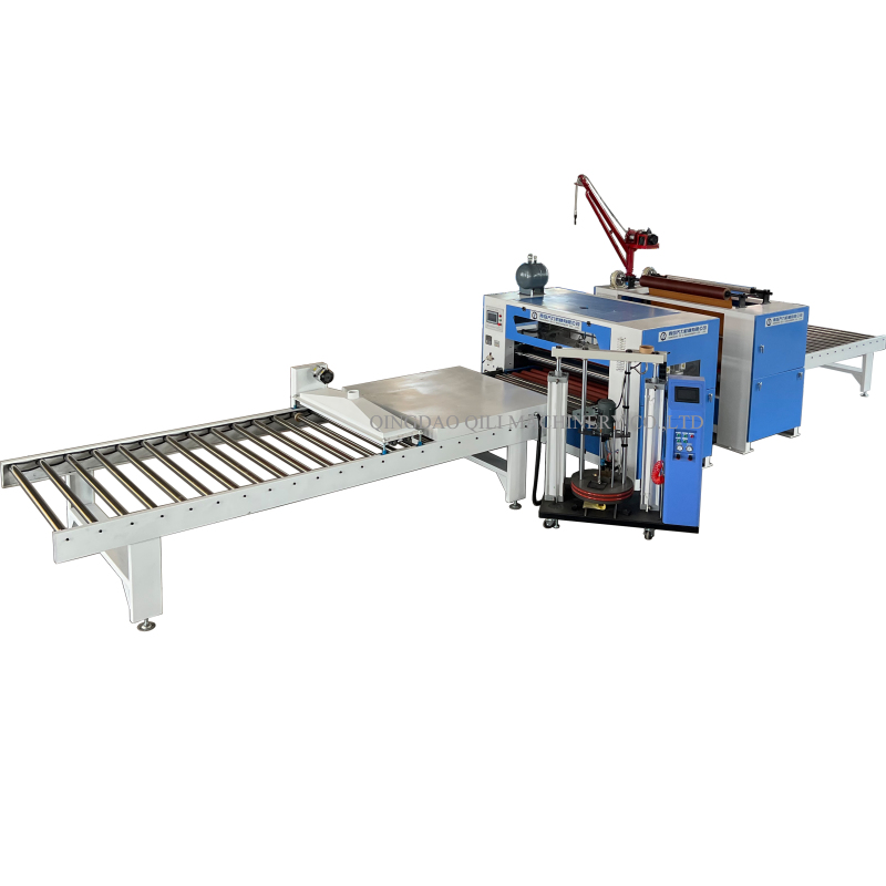 Qingdao QILI PUR Hot Melt Glue Flat Laminating Production Line Machines
