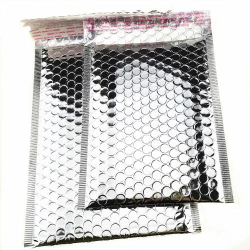 6x10 Zoll Silber Glamour Metallic Bubble Mailer