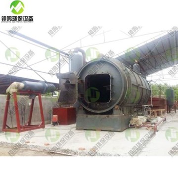 Pyrolysis Kitar Semula Plastik Sampah ke Unit Minyak