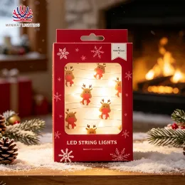 Fairy String Lights Santa Claus 20 LEDs Copper