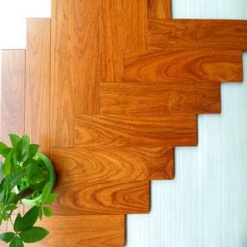 African Padauk Wood Herringbone Timber Flooring