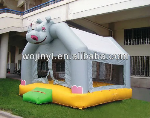 Inflatable rhinoceros bounce jumping house for sale/funny bouncy castle
