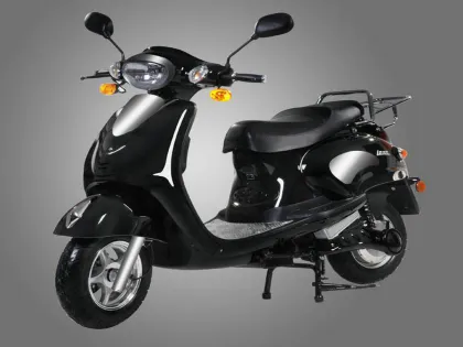 Eec Electric Moped Scooter With Pedals , Lithium Battery Motorised Scooter Piaggio Vespa