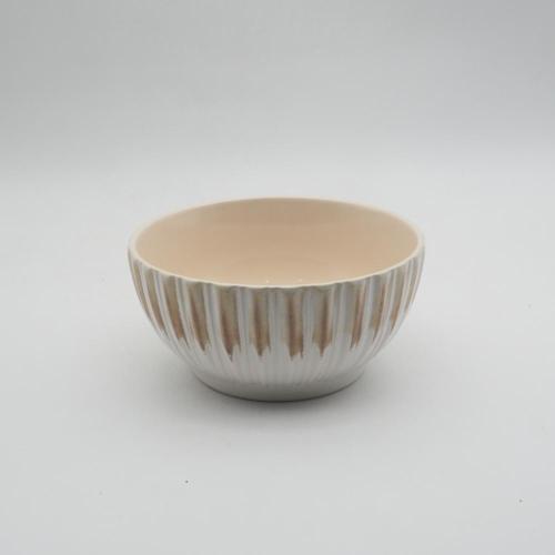 Luxury Reactive Glaze Yellow and White en céramique Stoneware Table Vérification Dîner ensemble de vaisselle