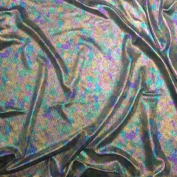 Customization Metallic Bullet Gold Knit Polyester Fabric