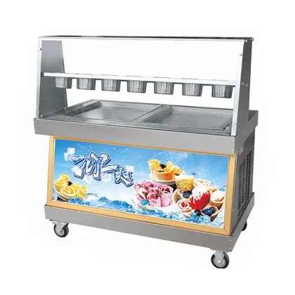 Commercial Fruit Fried Roll Ice Cream Machine: Equipment for High-Quality Frozen Desserts