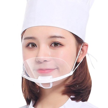 Food Service Transparent Plastic Anti-Fog Mouth Cover