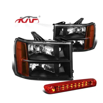 High Performance Black Cover Yellow Headlights GM2503283 for GMC YUKON 2007-2013