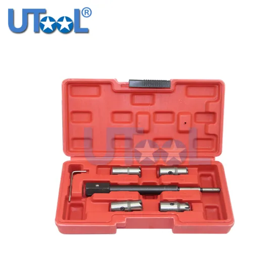 5PC Diesel Injector Seat Cutter Cleaner Tool Set