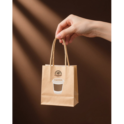 Brown paper bags with handles