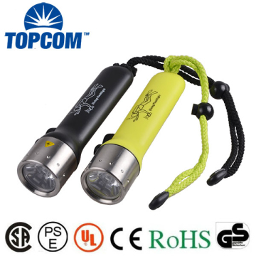 AA Battery Plastic Portable 3W Q5 Scuba Diving Flace Lampe