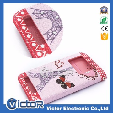 Hot selling bling bling diamond flip universal leather case for Samsung for Huawei for ZTE