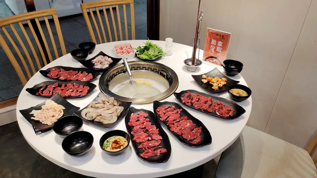 Stainless steel hot pot table Stainless steel hot pot table