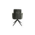 180 ° Rebound Grey Swivel Dining mwenyekiti