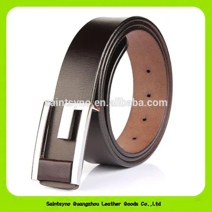 16296 High fashion cowhide handmade cheap leather belt