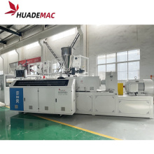 UPVC PVC conical double screw extruder