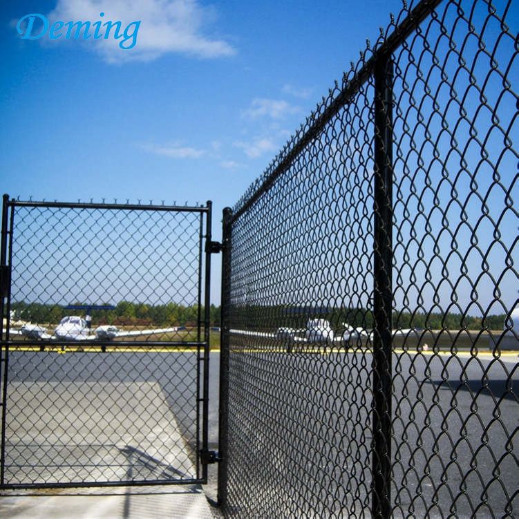 Galvanized chain link fence fabric