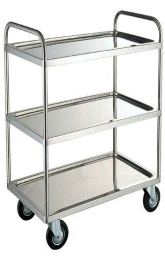 Commercial Restaurant 0.8mm Silver Stainless Steel Cookwares / Trolley 530x325mm