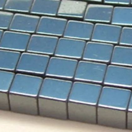 natural stone beads hematite beads, cube square hematite beads for jewelry making
