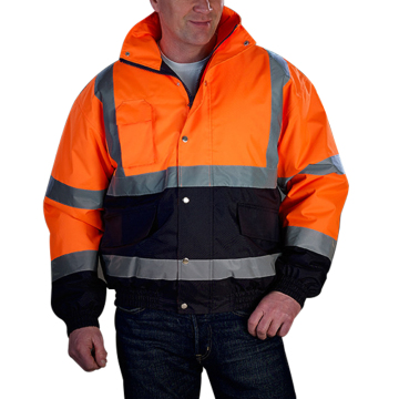 2183 Workwear Jacket with Reflective Strips - Hi Vis Softshell Plus Size Men's Jacket