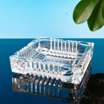 Hot Selling Wholesale Office Square Glass Ashtray with Custom Logo