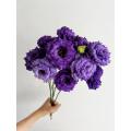 موجة جديدة من Lisianthus الأرجواني الداكن لديكور الزفاف