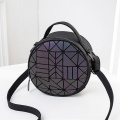 Bolso luminoso geométrico luminoso para mujer bolso luminoso para niñas, teléfono celular, lápiz labial, maquillaje