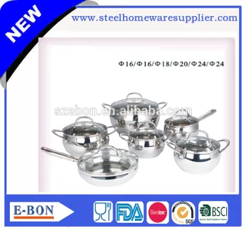 Kitchen Accessories Stainless Steel Cookware Set