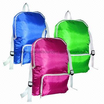 School Backpacks, Made of 210D Polyester, Measures 12 x 4 x 17.5 Inches