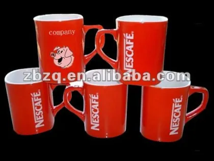 Red NESCAFE coffee cup