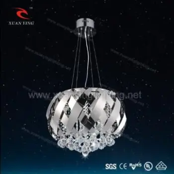 Unique design Stainless steel Led Crystal light Hanging Lamp