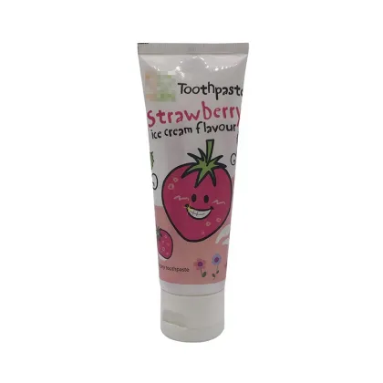 75ml strawberry flavor organic children baby toothpaste