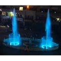 Fontaine musicale carrée extérieure avec spectacle de lumière personnalisé