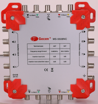 Cascade Satellite Multiswitch 5X8 5 inputs 8 outputs Model MS-5508NC