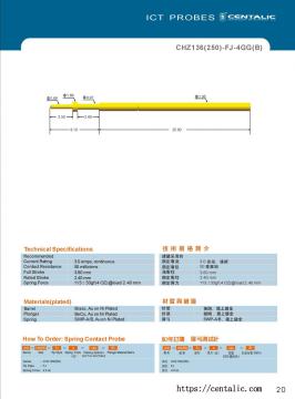 Cable Harness Probe Pogo Pin CHZ136(250) for the Tests of Automotive Industry