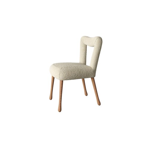 Modern Restaurant Solid Wood Furniture Dining Chairs Boucle