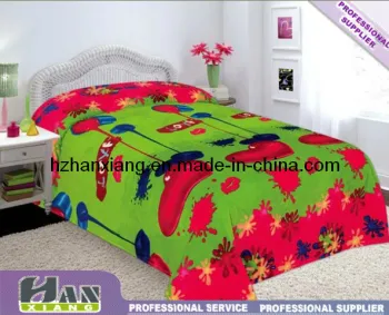 OEM Blanket Exporter Polyester Flannel Baby Bed-Cover Blanket (HX-825)